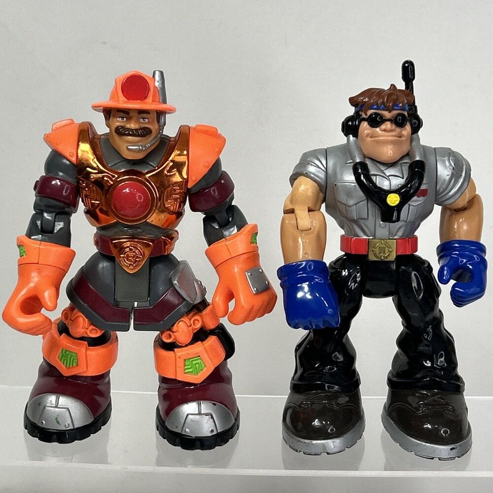 Fisher Price Rescue Heroes Billy Blazes Firefighter Matt Medic Set 6" Figure